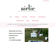 Tablet Screenshot of airliewinery.com